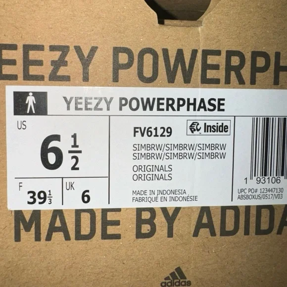 Yeezy Powerphase Adidas Gray Suede Sneakers - Picture 4 of 5